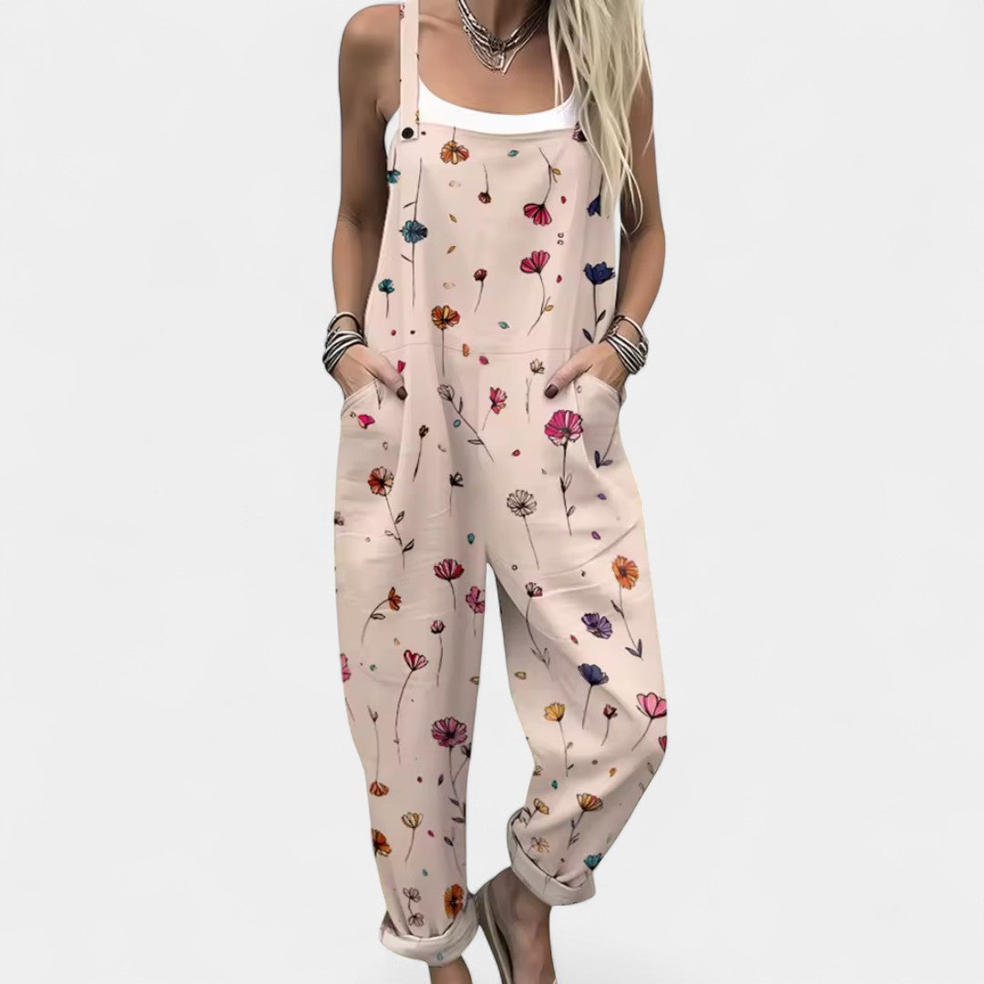 Dionysoula - Tuta leggera con motivo floreale multicolore