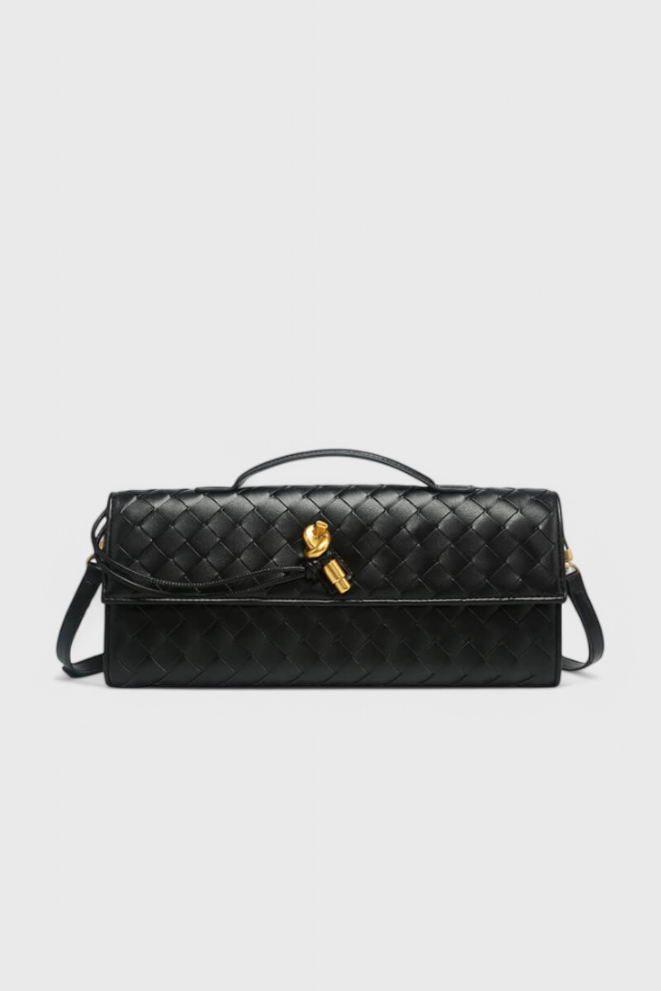Melanie Clutch con Dettaglio Oro a Nastro