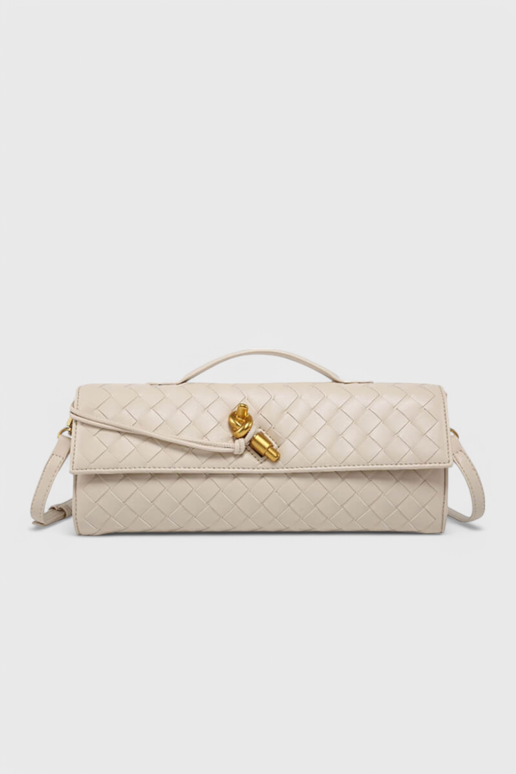 Melanie Clutch con Dettaglio Oro a Nastro