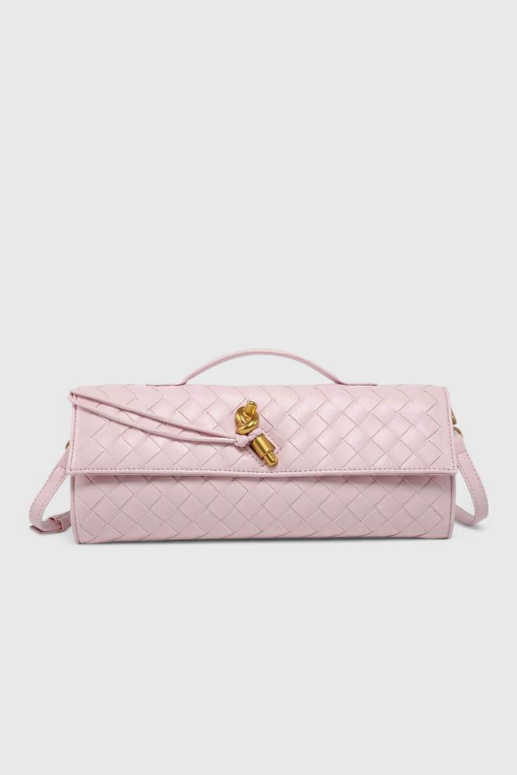 Melanie Clutch con Dettaglio Oro a Nastro