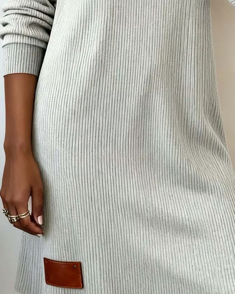 Celine | Abito Giornaliero con Maniche Lunghe e Collo Alto