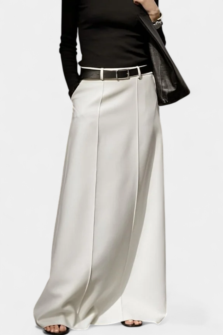 Gonna Ada H-Line Monocromatica con Stile Urbano Moderno