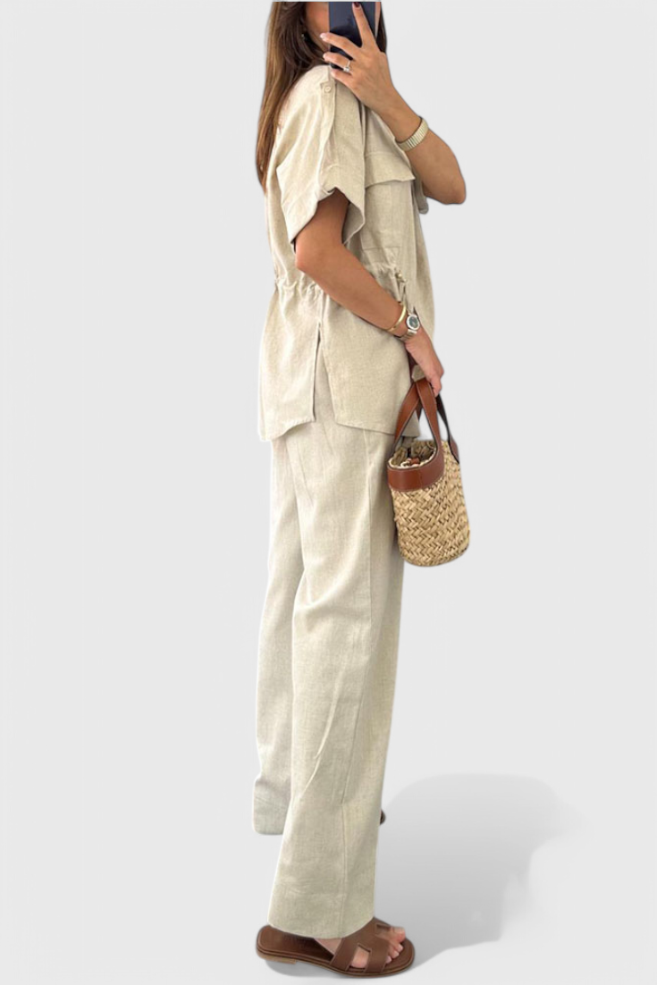 Lani Set Relax con Camicia e Pantaloni