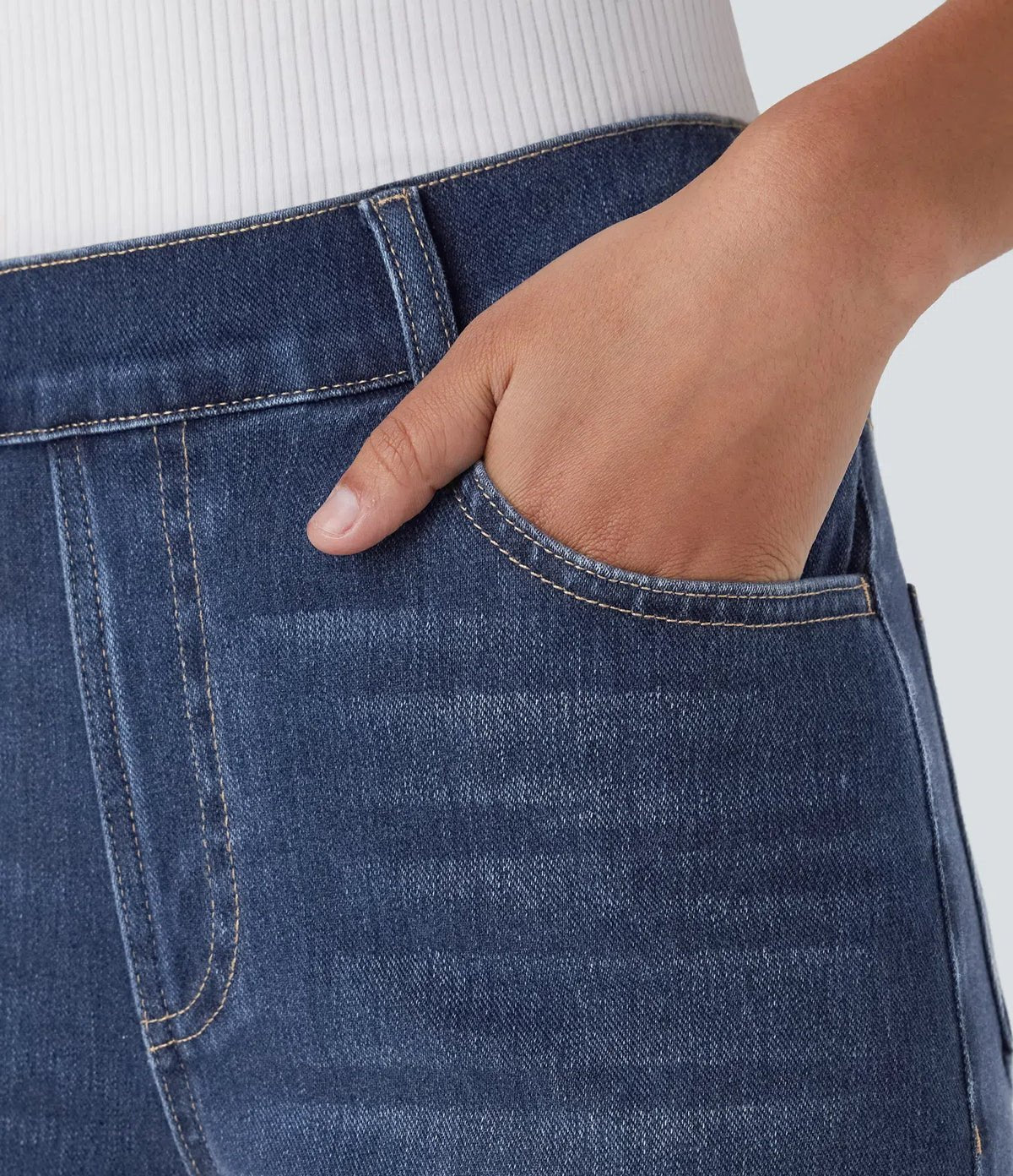 Pantaloni Elasticizzati e Comodi con Vita Alta