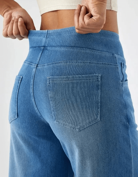Pantaloni Comodi con Elastico in Vita
