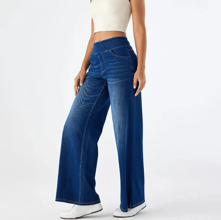 Pantaloni Comodi con Elastico in Vita