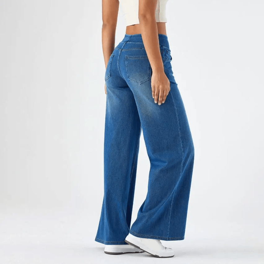 Pantaloni Comodi con Elastico in Vita