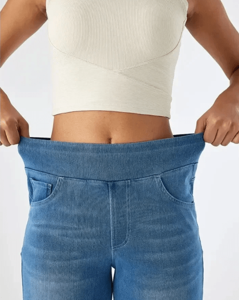 Pantaloni Comodi con Elastico in Vita