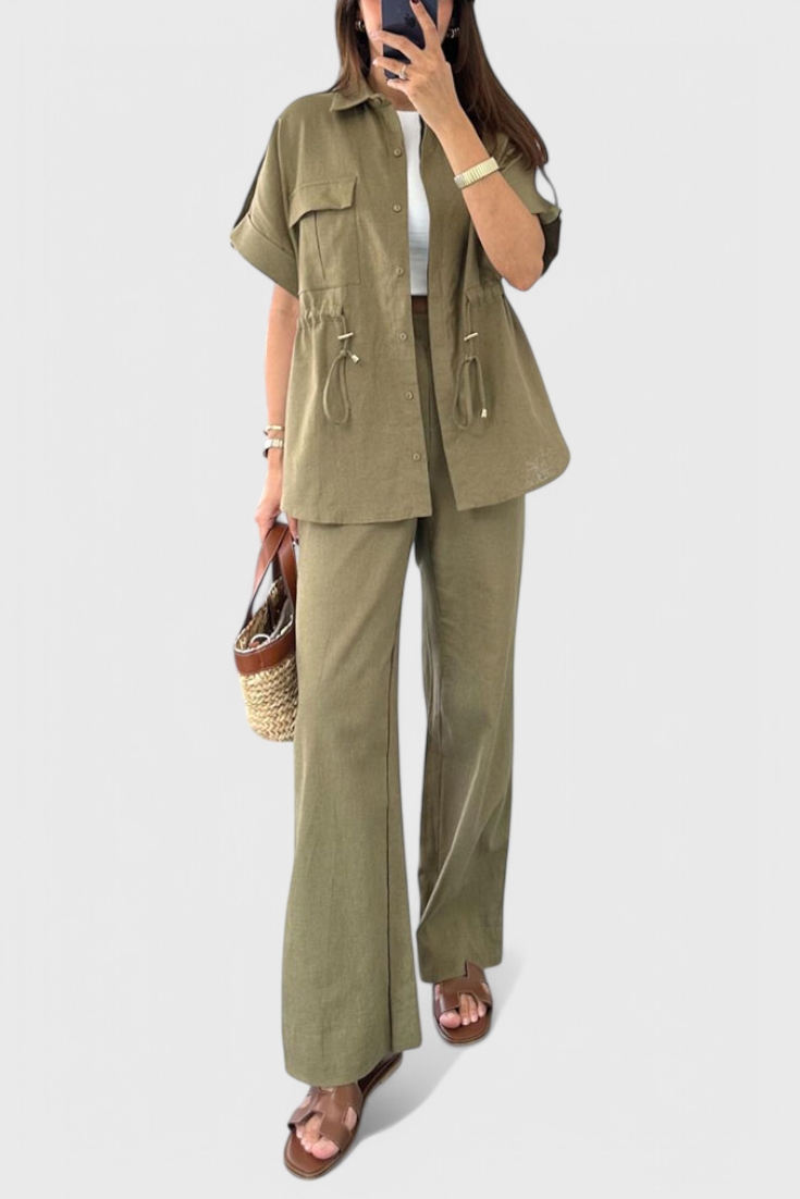 Lani Set Relax con Camicia e Pantaloni