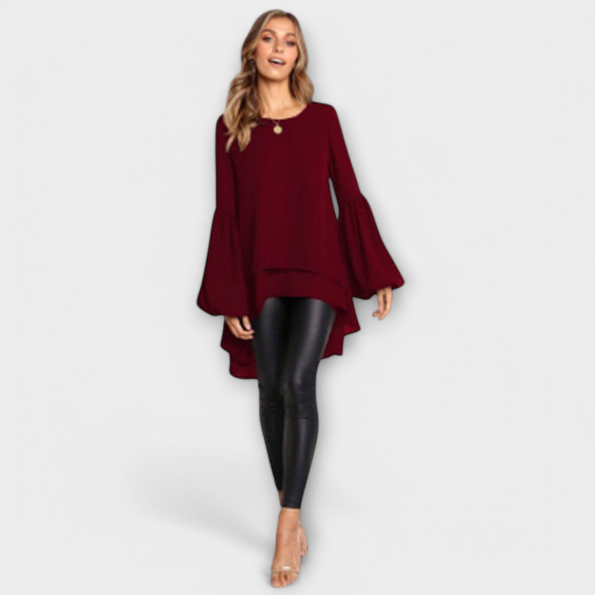 Aria - La blusa perfetta per la primavera con scollatura rotonda