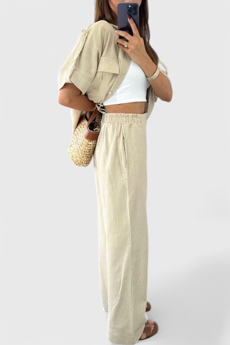Lani Set Relax con Camicia e Pantaloni