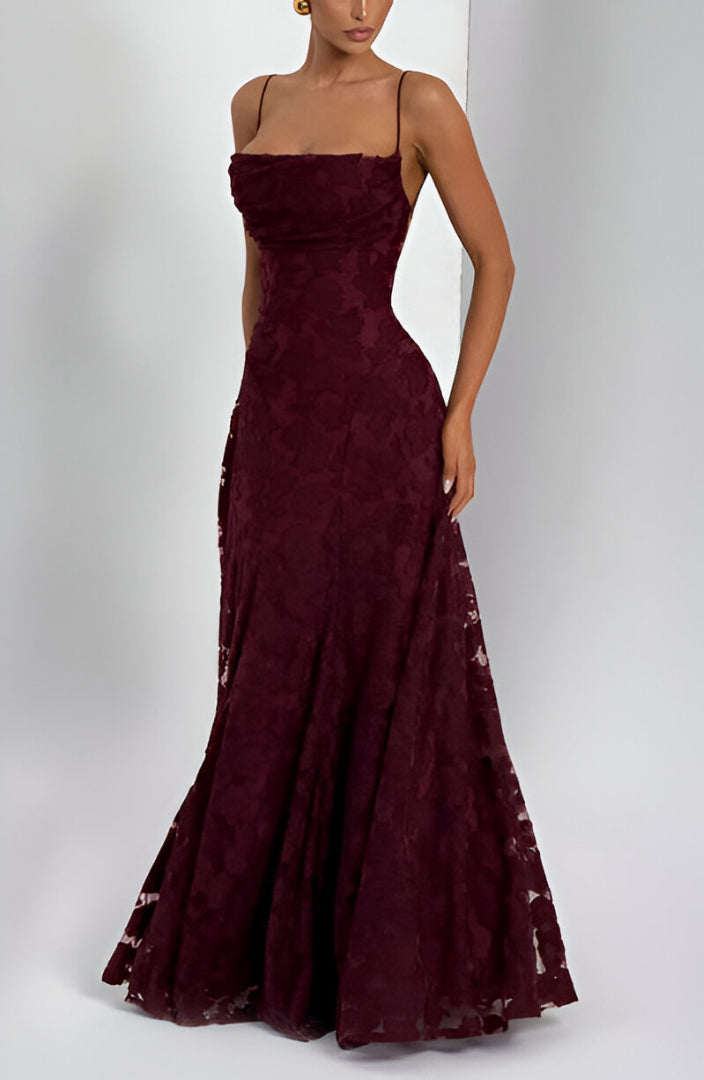 Francisa - Maxi Abito con Corsetto in Pizzo