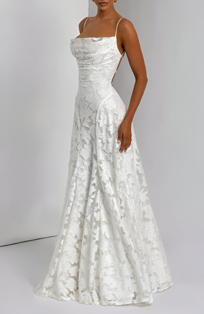 Francisa - Maxi Abito con Corsetto in Pizzo