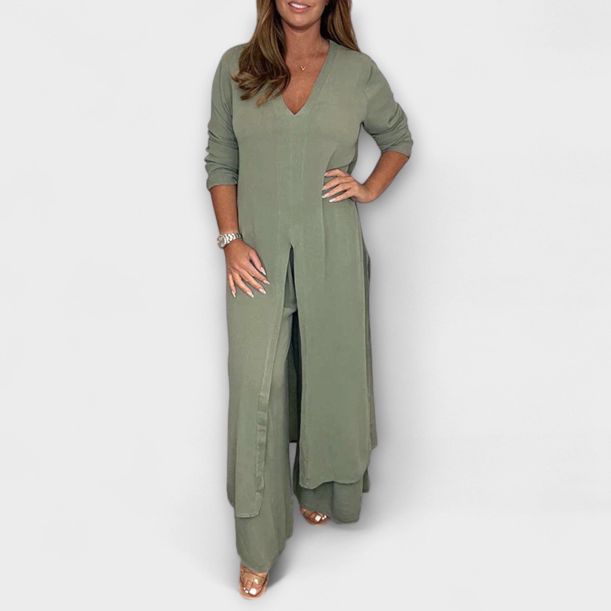 Abbigliamento elegante a tre pezzi per donne