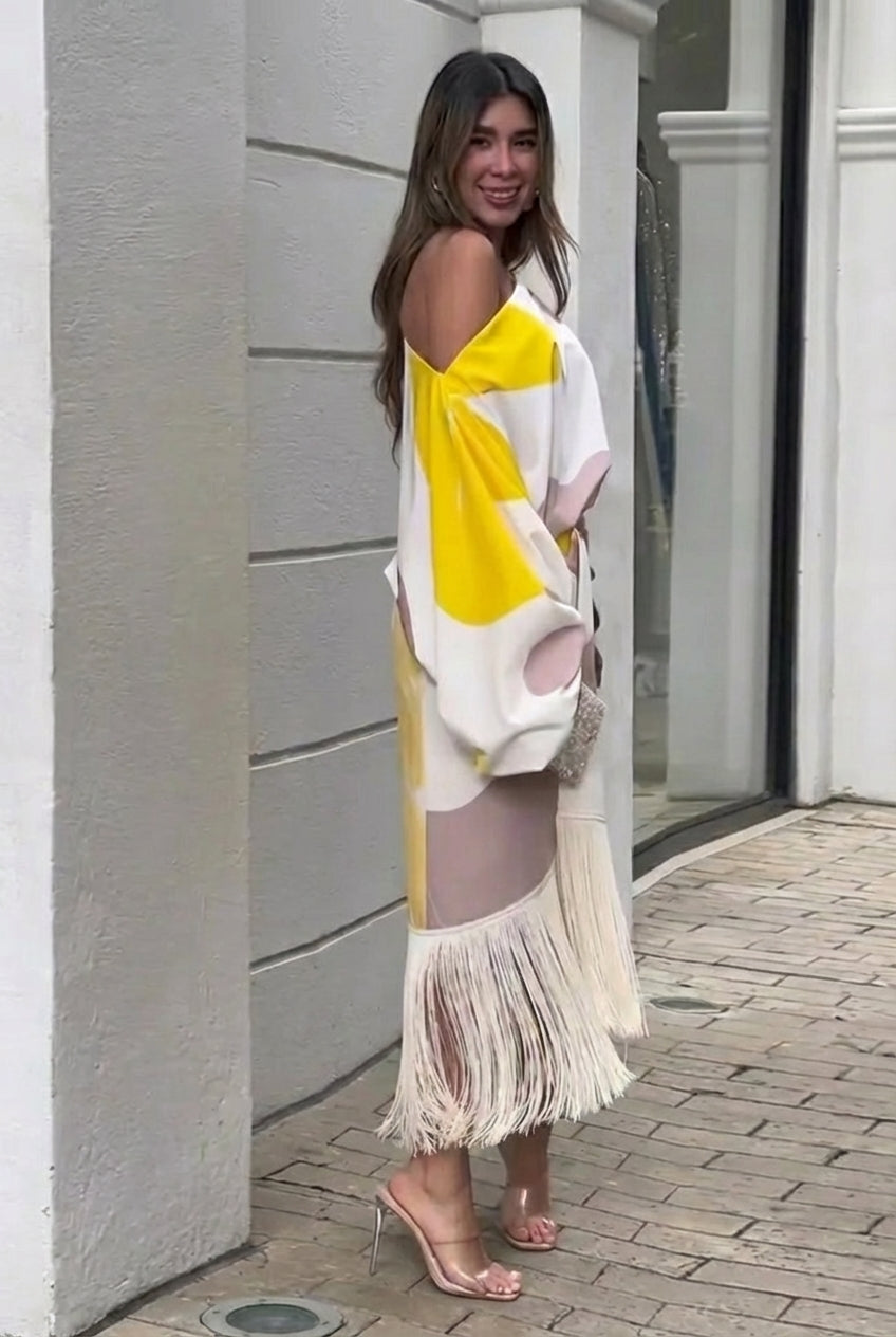 Daniela | Set di Due Pezzi con Frange
