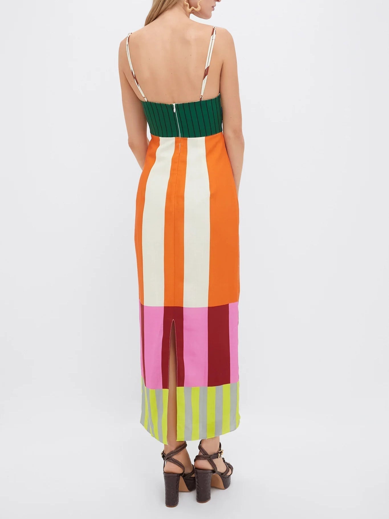 Paloma | Abito Maxi Multicolore con Righe
