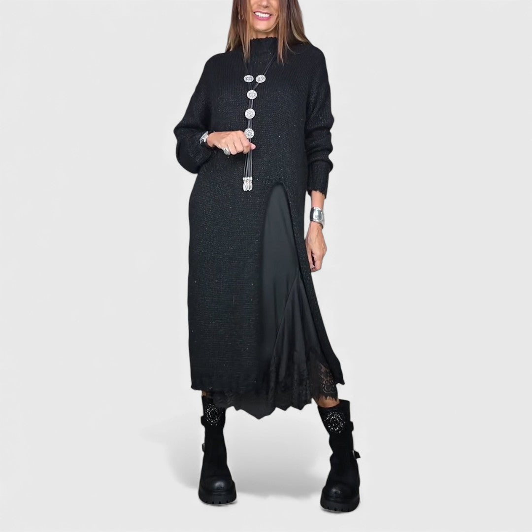 Lena | elegante abito lungo in maglia