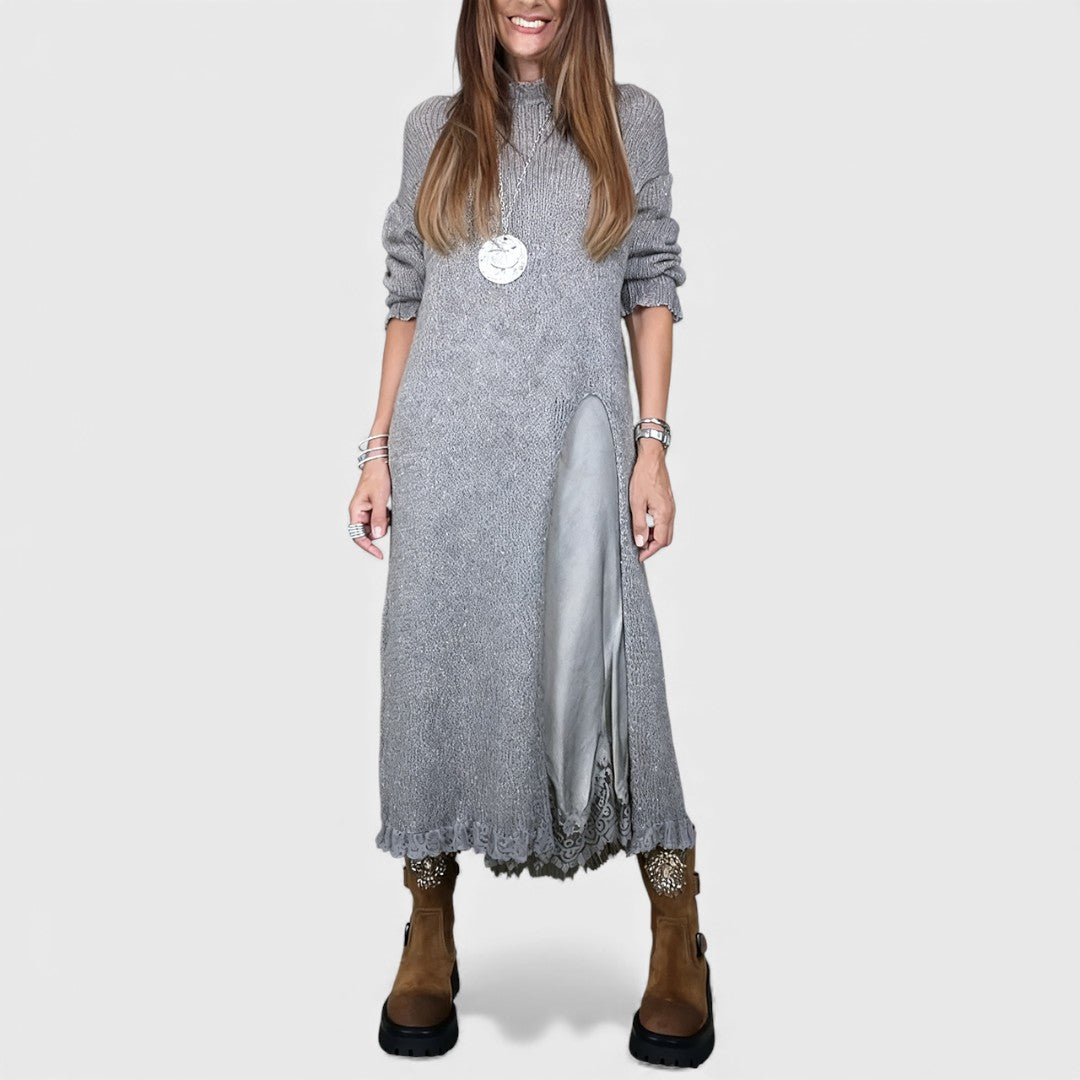 Lena | elegante abito lungo in maglia