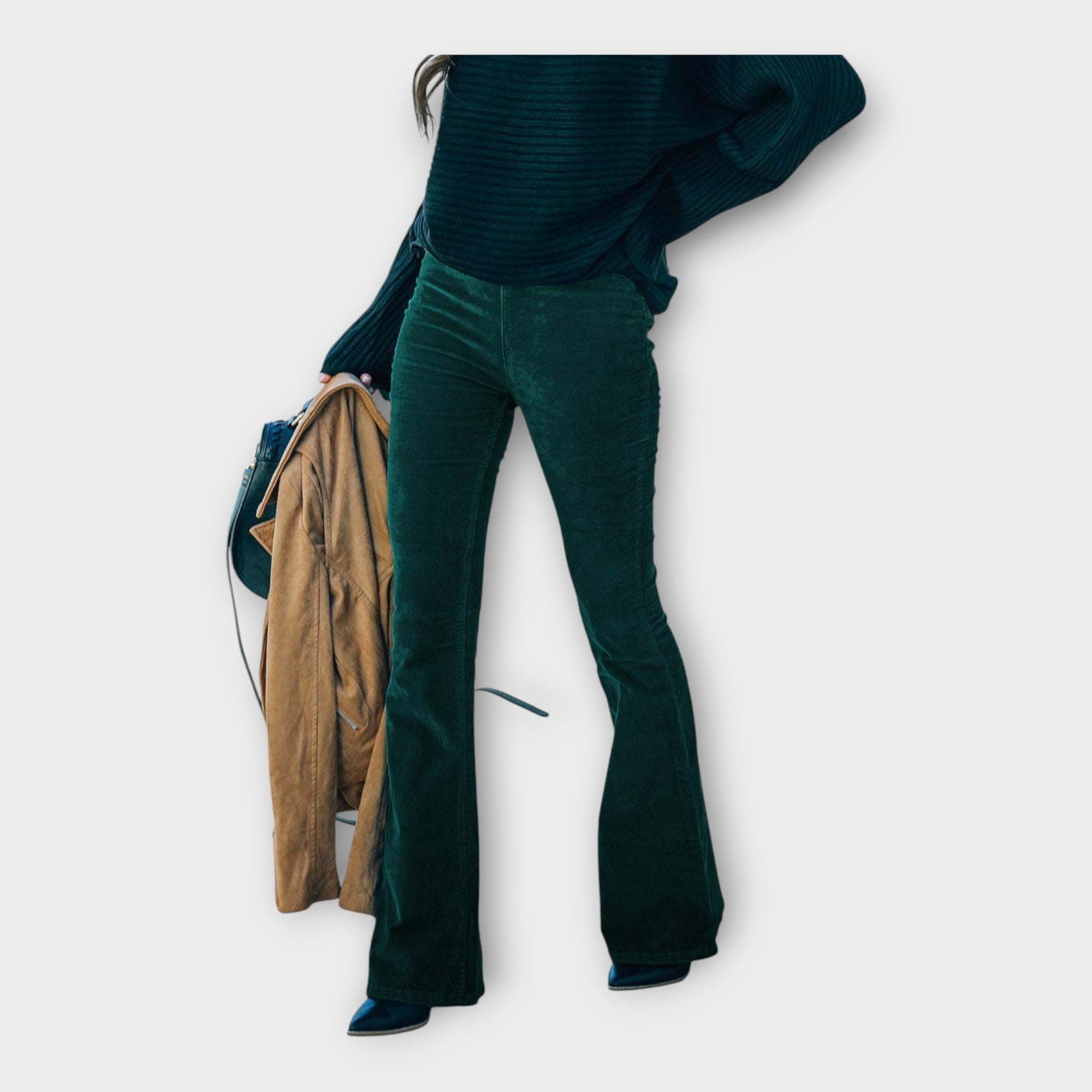 Pantaloni Eleganti con Vestibilità a Campana