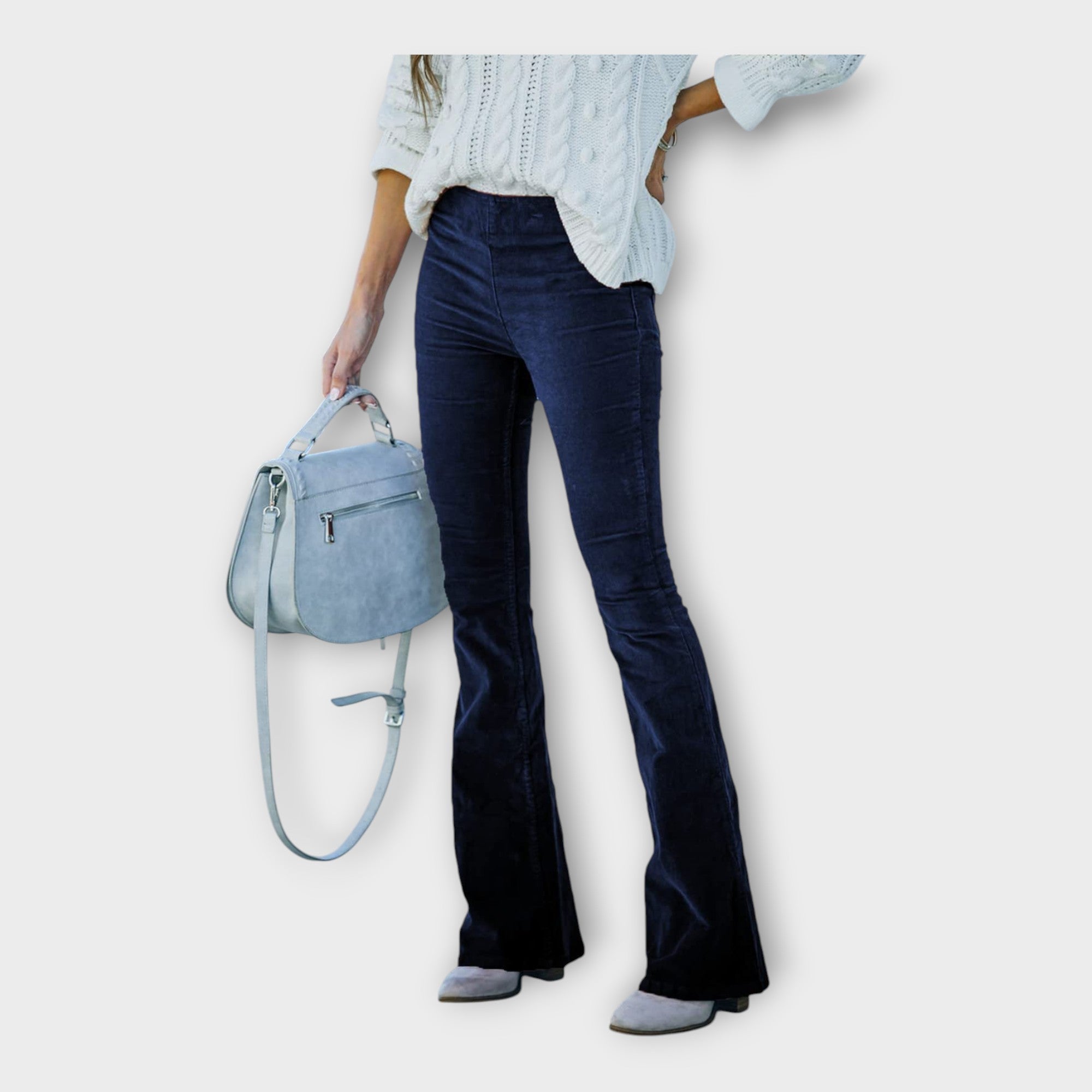 Pantaloni Eleganti con Vestibilità a Campana