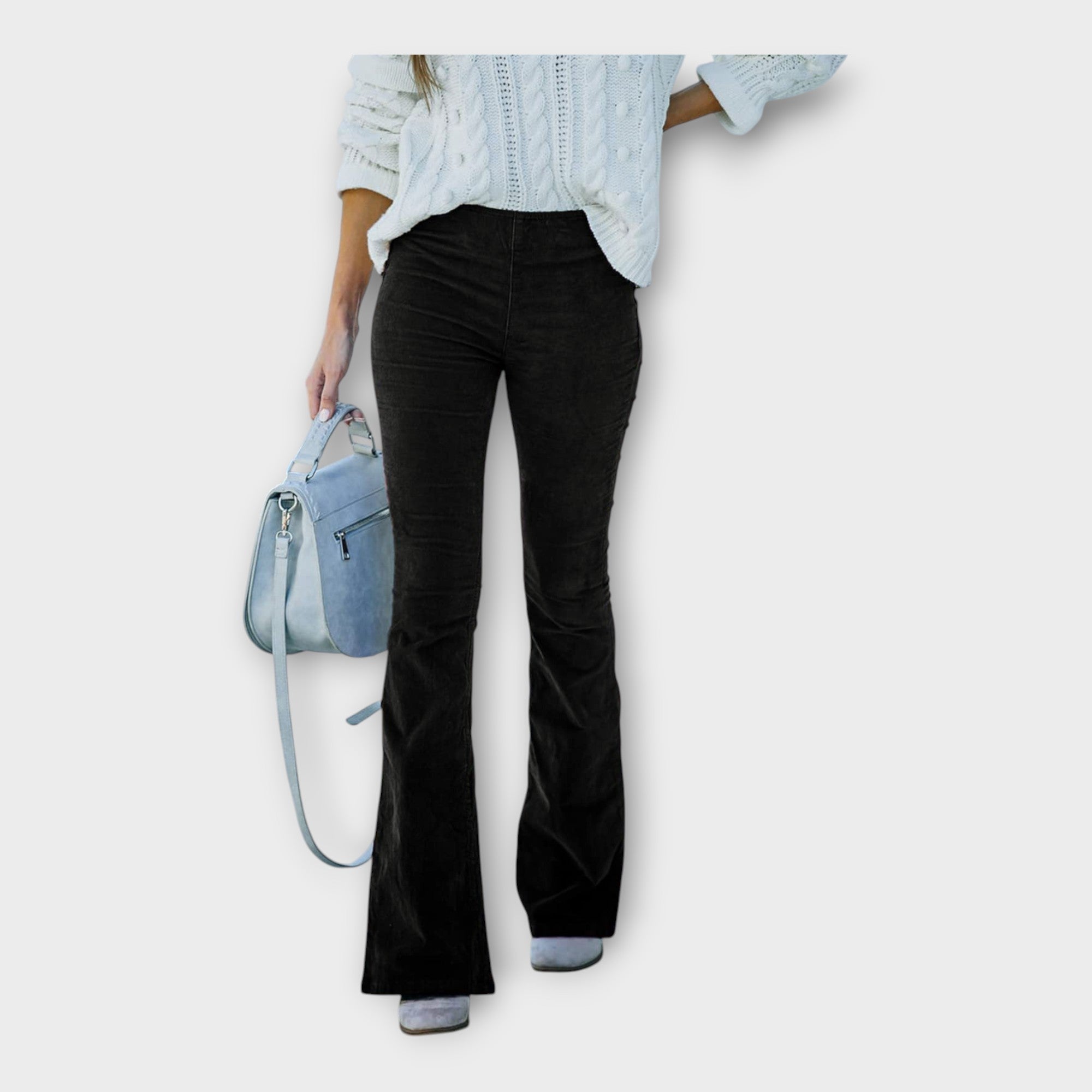 Pantaloni Eleganti con Vestibilità a Campana