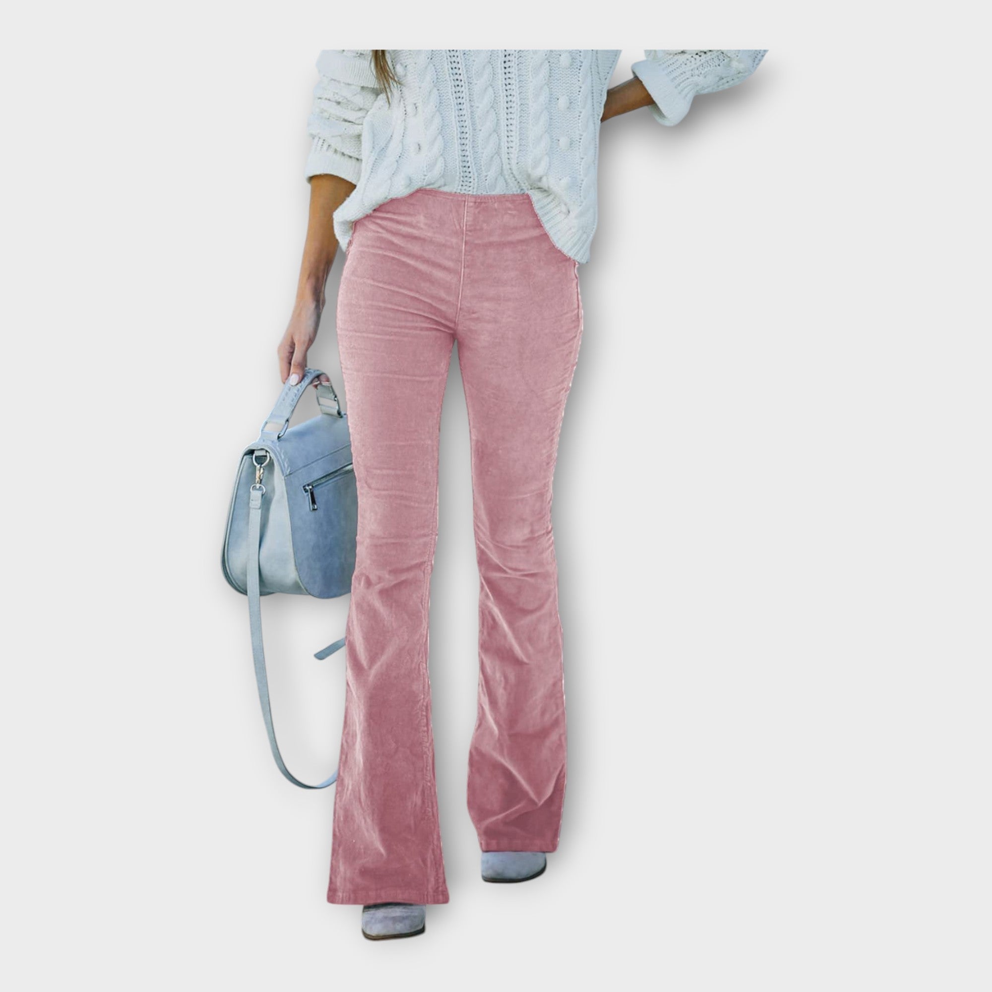 Pantaloni Eleganti con Vestibilità a Campana