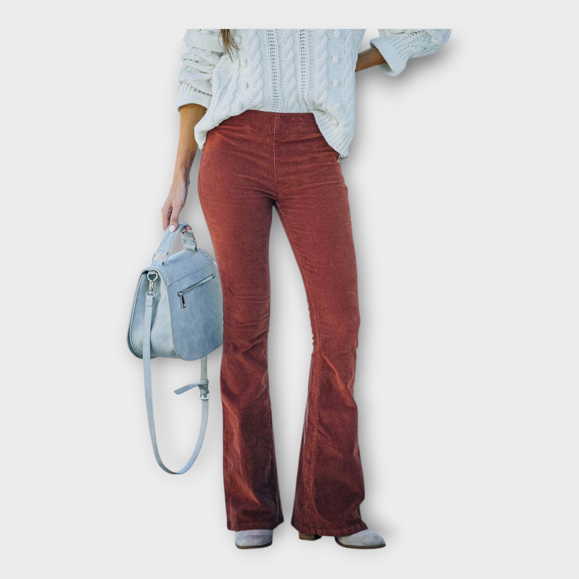 Pantaloni Eleganti con Vestibilità a Campana
