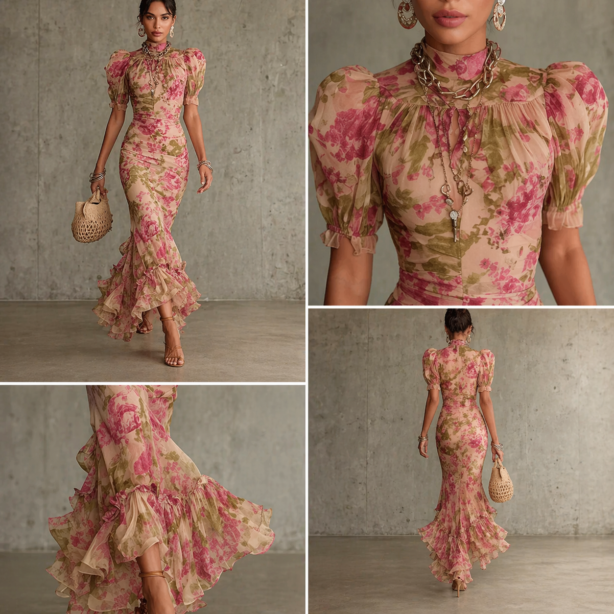SAE | Maxi Abito Rose
