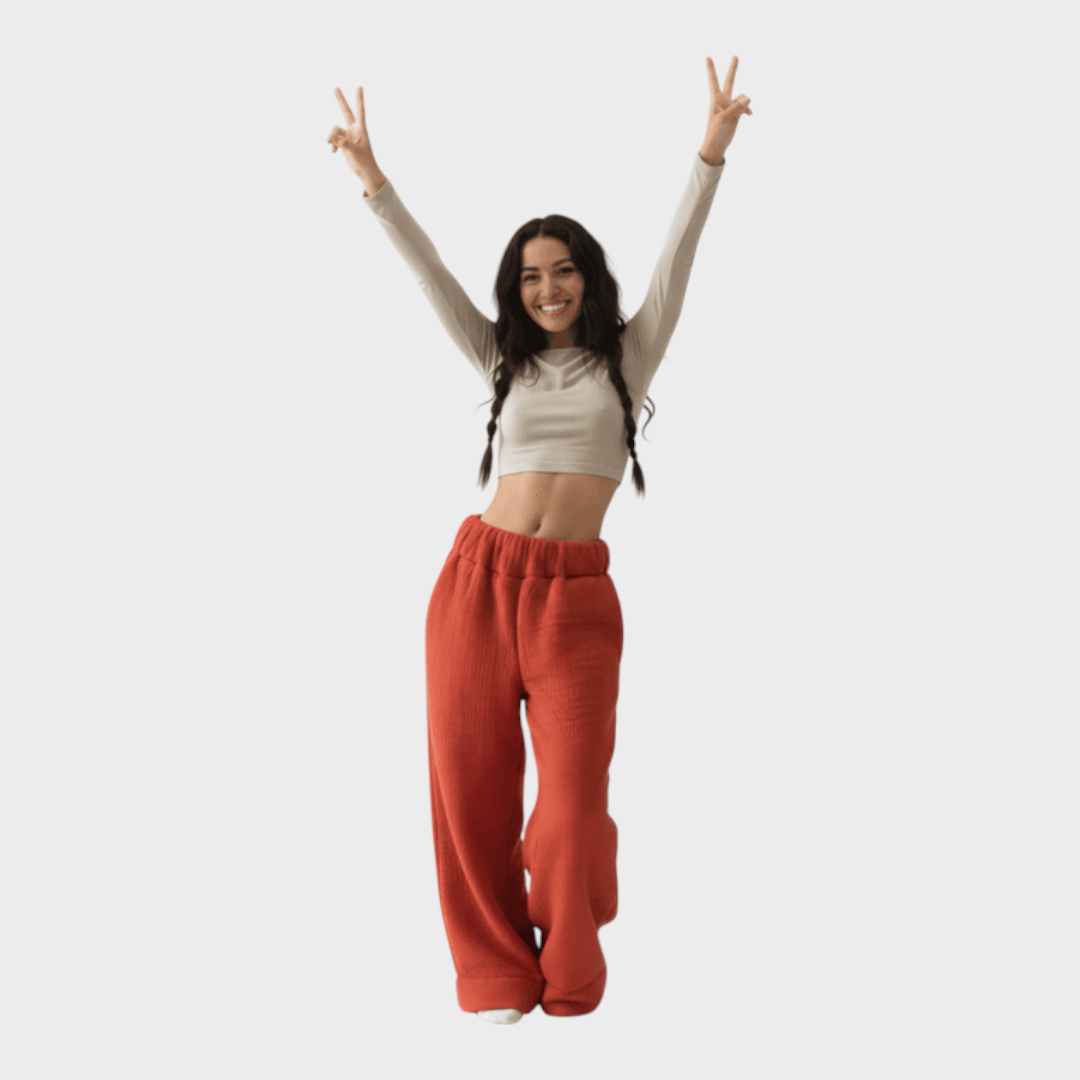 Kaleigh | Pantaloni Coperta Premium con Fodera Sherpa
