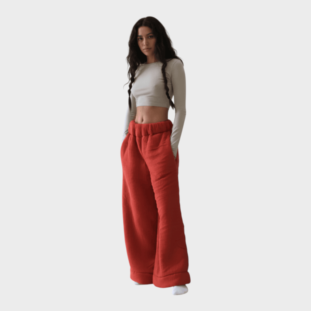 Kaleigh | Pantaloni Coperta Premium con Fodera Sherpa