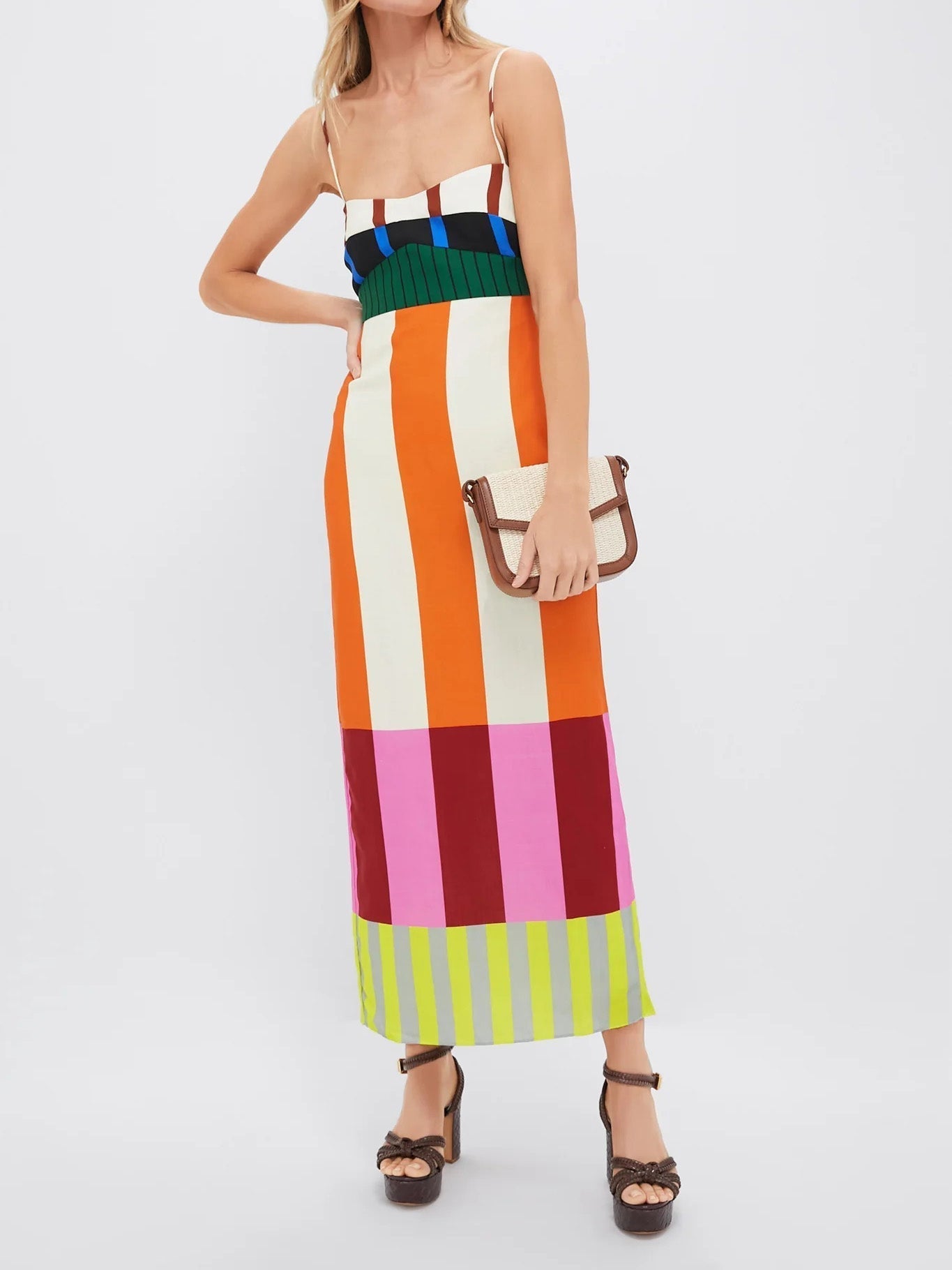 Paloma | Abito Maxi Multicolore con Righe